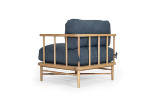 Ocea Armchair - Ink Blue Cushions - Boho Bliss
