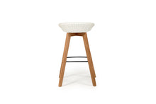 Load image into Gallery viewer, Oceanic Outdoor Backless Bar Stool - White - Boho Bliss