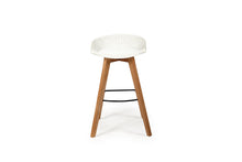 Load image into Gallery viewer, Oceanic Outdoor Backless Bar Stool - White - Boho Bliss