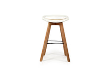 Load image into Gallery viewer, Oceanic Outdoor Backless Bar Stool - White - Boho Bliss