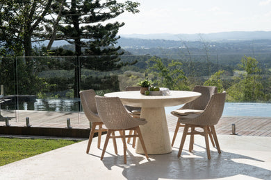 Oceanic Outdoor Dining Chair - Mushroom - Boho Bliss