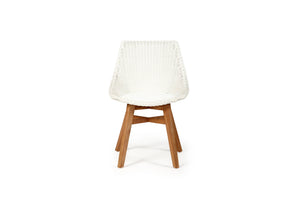 Oceanic Outdoor Dining Chair - White - Boho Bliss