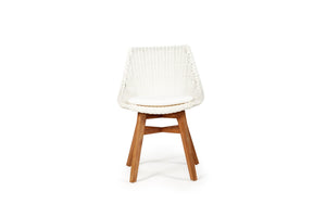 Oceanic Outdoor Dining Chair - White - Boho Bliss