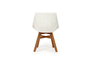Oceanic Outdoor Dining Chair - White - Boho Bliss