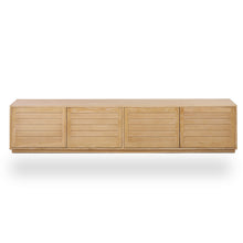 Load image into Gallery viewer, Ollivine Elm Wood Entertainment Unit 2.2m - Natural - Boho Bliss