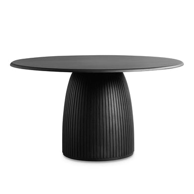 Ori 1.4m Round Dining Table - Black - Boho Bliss