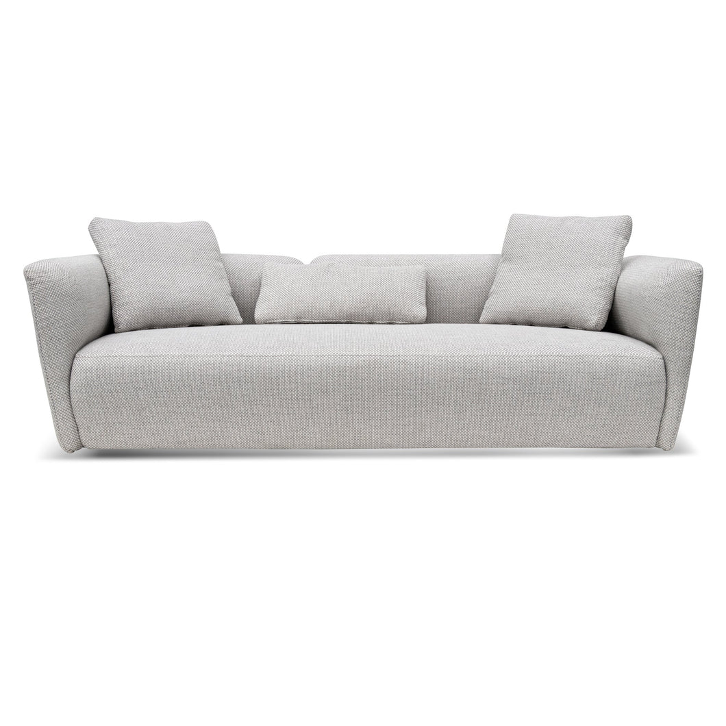 Palmira 3 Seater Sofa - Passive Grey - Boho Bliss