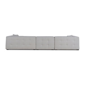 Paloma 4 Seater Left Chaise Sofa - Pearl Boucle - Boho Bliss