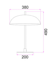 Load image into Gallery viewer, Paraguas Table Lamp - Black - Boho Bliss