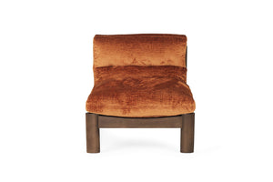 Parker Armchair - Burnt Orange on Charcoal Frame - Boho Bliss