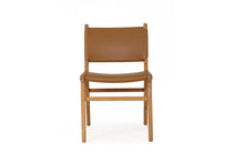 Load image into Gallery viewer, Pasadena Leather Side Chair - Tan - Boho Bliss