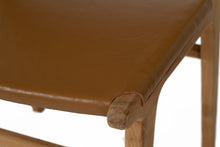 Load image into Gallery viewer, Pasadena Leather Side Chair - Tan - Boho Bliss