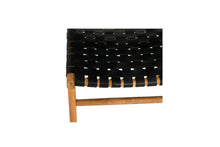 Load image into Gallery viewer, Pasadena Woven Leather Dining Chair - Black - Boho Bliss