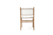 Load image into Gallery viewer, Pasadena Woven Leather Dining Chair - White - Boho Bliss