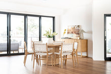 Load image into Gallery viewer, Pasadena Woven Leather Dining Chair - White - Boho Bliss