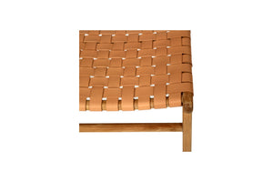 Pasadena Woven Leather Side Chair - Natural - Boho Bliss