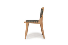 Load image into Gallery viewer, Pasadena Woven Leather Side Chair - Olive - Boho Bliss