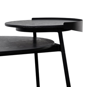 Pena Coffee Table - Black Veneer - Boho Bliss