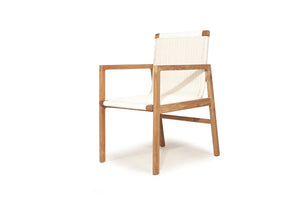 Peninsular Outdoor Dining Chair - White - Boho Bliss