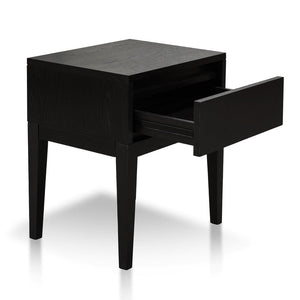 Penley Bedside Table - Black - Boho Bliss