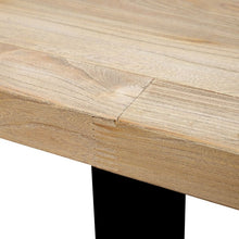 Load image into Gallery viewer, Piede Reclaimed Elm Wood Dining Table 2.4m - Rustic Natural - Boho Bliss