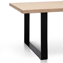 Load image into Gallery viewer, Piede Reclaimed Elm Wood Dining Table 2m - Rustic Natural - Boho Bliss