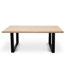 Load image into Gallery viewer, Piede Reclaimed Elm Wood Dining Table 2m - Rustic Natural - Boho Bliss