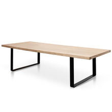 Load image into Gallery viewer, Piede Reclaimed Elm Wood Dining Table 3m - Rustic Natural - Boho Bliss