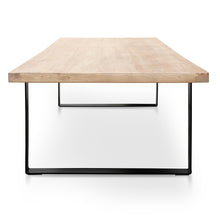 Load image into Gallery viewer, Piede Reclaimed Elm Wood Dining Table 3m - Rustic Natural - Boho Bliss