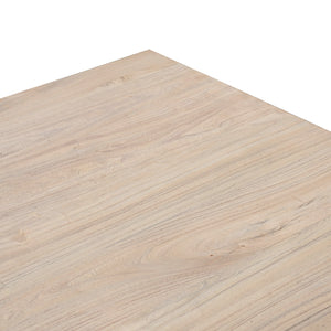 Piede Reclaimed Elm Wood Dining Table 3m - Rustic Natural - Boho Bliss