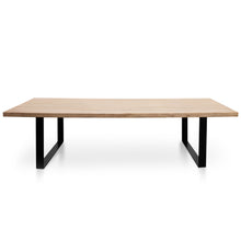 Load image into Gallery viewer, Piede Reclaimed Elm Wood Dining Table 3m - Rustic Natural - Boho Bliss