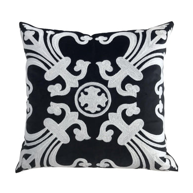 Provence Cushion Cover - Black - Boho Bliss