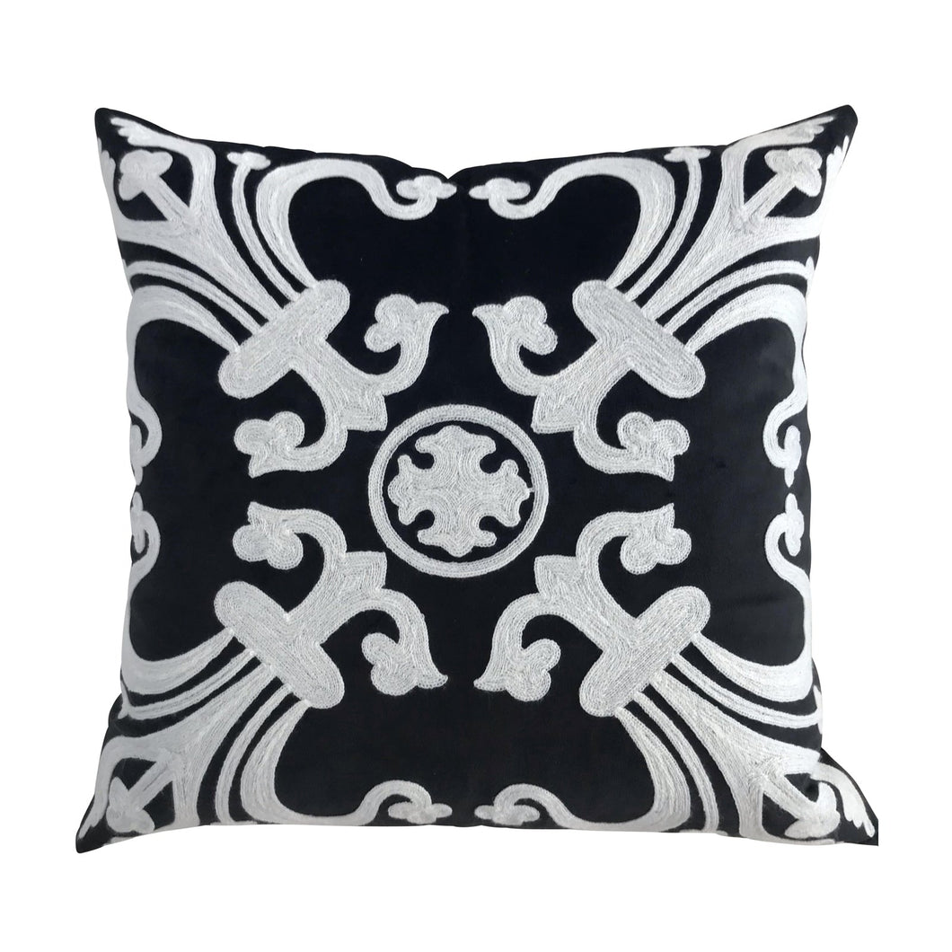 Provence Cushion Cover - Black - Boho Bliss