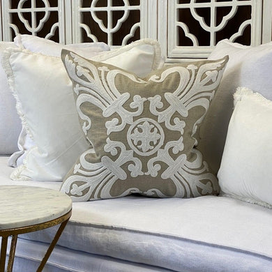 Provence Cushion Cover - Natural - Boho Bliss