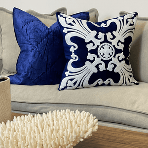 Provence Cushion Cover - Navy - Boho Bliss