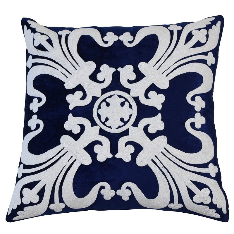 Provence Cushion Cover - Navy - Boho Bliss