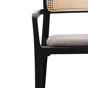 Rayla Armchair - Caramel Grey - Boho Bliss