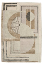 Load image into Gallery viewer, Retro Design 2 Rug 350x450 - Silver - Boho Bliss