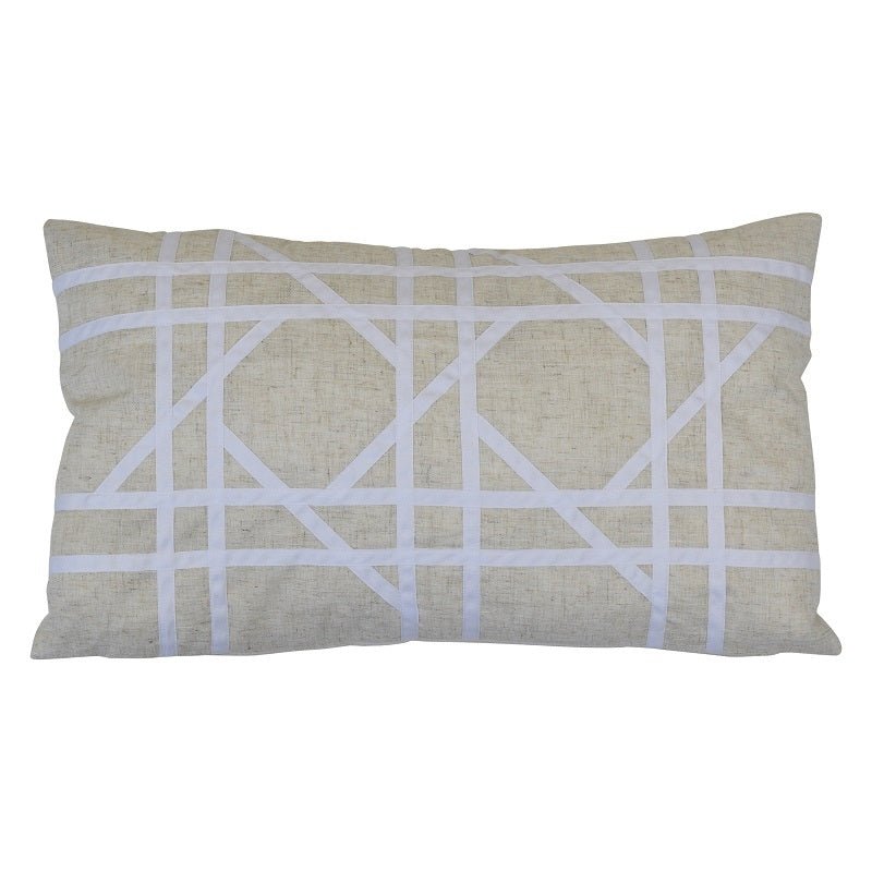Riviera Rect. Cushion Cover - Natural - Boho Bliss