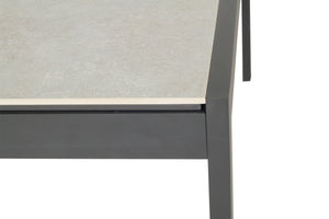 Roberto Outdoor Dining Table 1.6m - Black - Boho Bliss