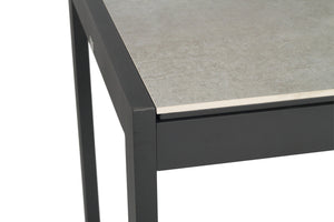 Roberto Outdoor Dining Table 80cm - Black - Boho Bliss