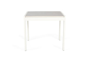Roberto Outdoor Dining Table 80cm - White - Boho Bliss