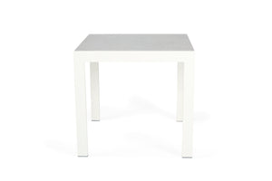 Roberto Outdoor Dining Table 80cm - White - Boho Bliss