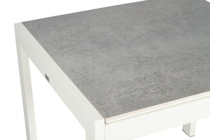 Roberto Outdoor Dining Table 80cm - White - Boho Bliss