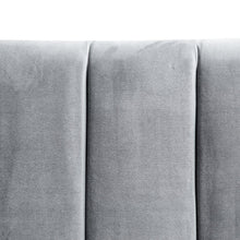Load image into Gallery viewer, Rothley Queen Bed - Charcoal Velvet - Boho Bliss