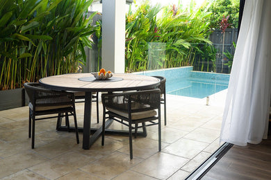 Roxby Outdoor Dining Chair - Black - Boho Bliss