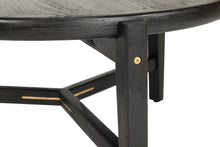 Load image into Gallery viewer, Ruben Coffee Table 80cm - Black - Boho Bliss