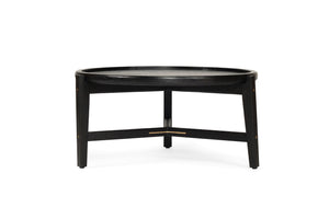 Ruben Coffee Table 80cm - Black - Boho Bliss
