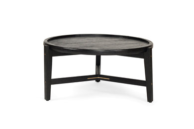 Ruben Coffee Table 80cm - Black - Boho Bliss