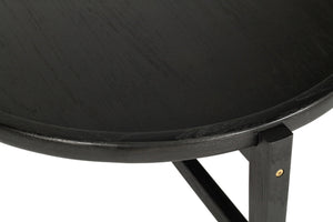 Ruben Coffee Table 80cm - Black - Boho Bliss